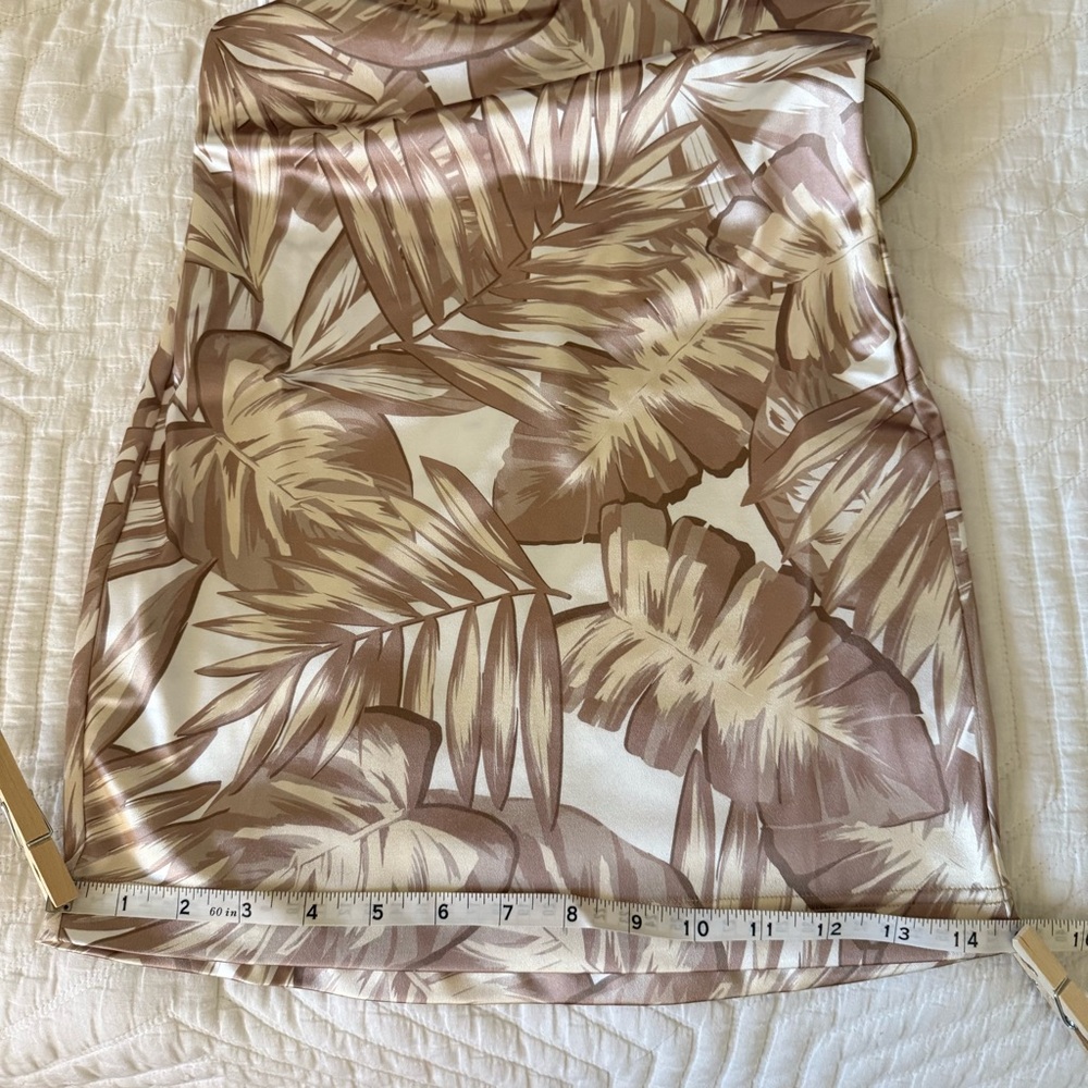 NWT SER.O.YA MINI DRESS - SILK PALM PRINT - SIZE XS - Picture 9 of 11